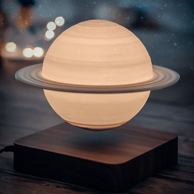 Levitating Saturn Lamp Bowlift