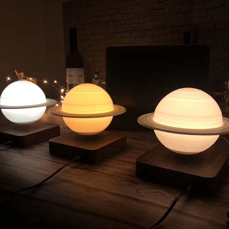 BowLift | SaturnGlow – Floating Design Lamp with 3D Print Technology
