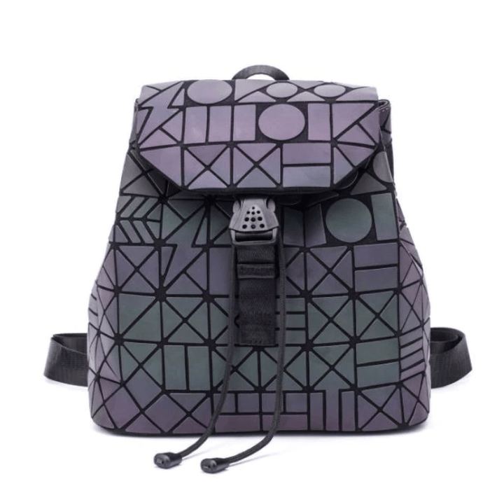 Reflective Colour-Changing Geometric Backpack for Women | Bowlift