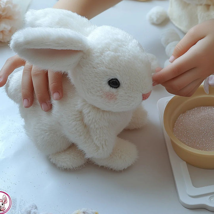BowLift | Soft Plush Bunny Pattern with Realistic Details