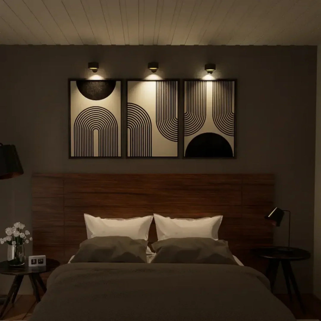 BowLift | Spotlight Wireless Wall Lamp - 360° Rotation, Dimmable, Rechargeable Wall Light