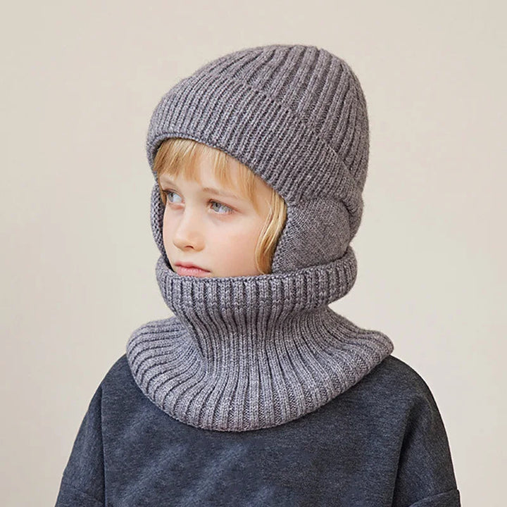 BowLift | Kids Winter Knitted Hat and Scarf Set with Plush Lining