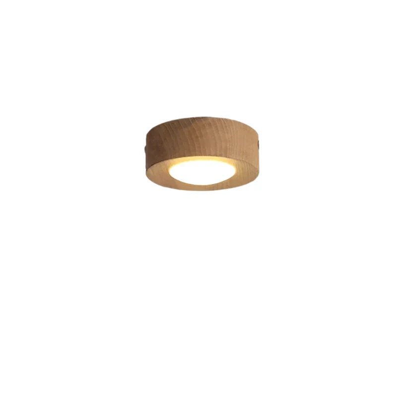 BowLift LignaShine Wooden Flush Mount Ceiling Light