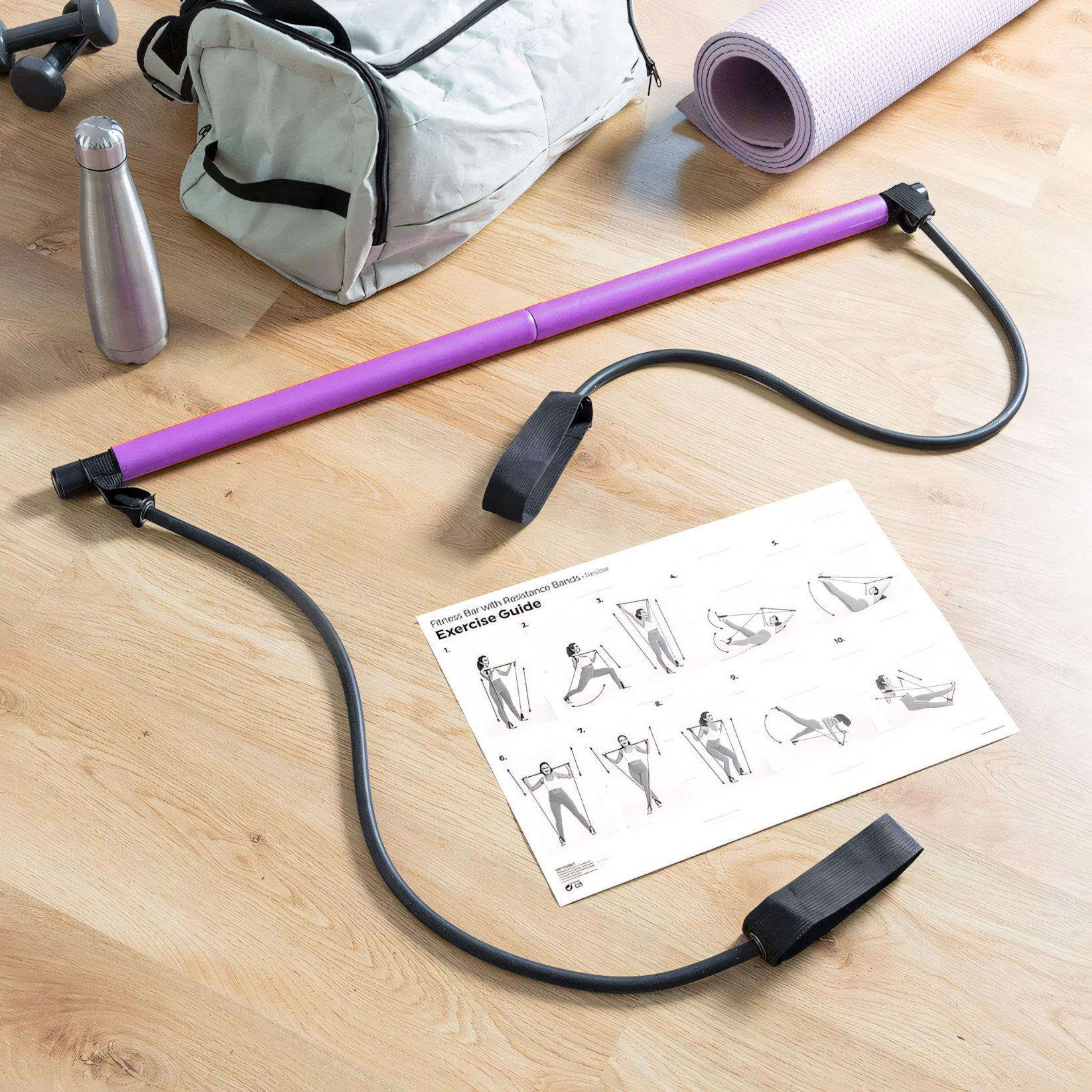 BowLift | Body shaper FlexiBar – Pilates Resistance bar for Home fitness
