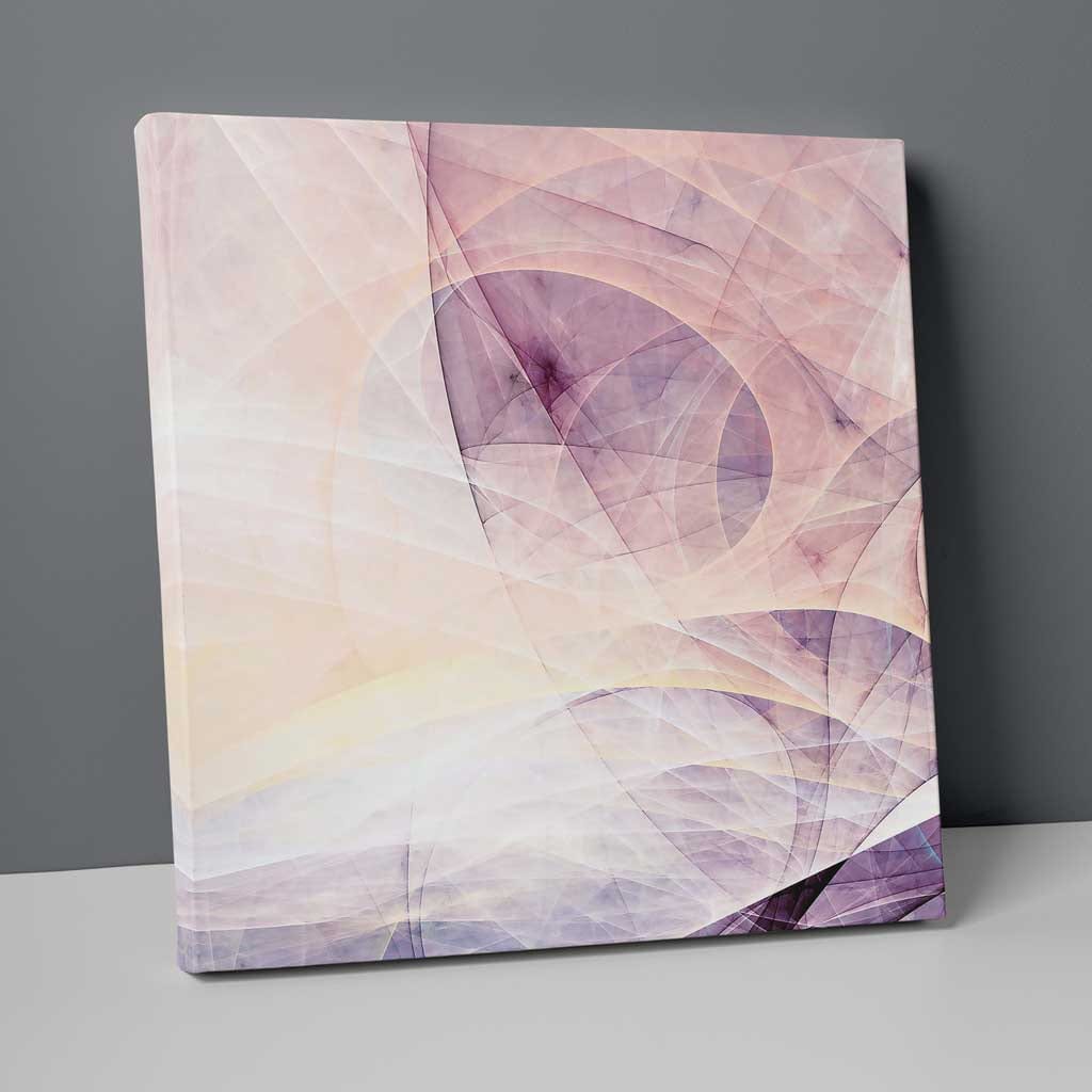 Abstract Fractal Lilac Pink Lilac No. 1 Print on Canvas | Bowlift