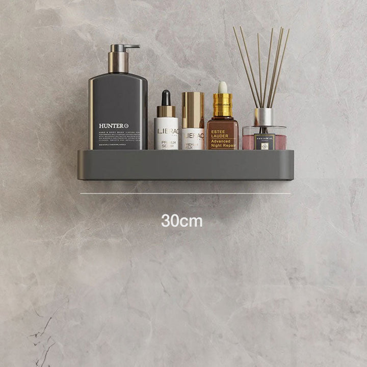 BowLift | Contemporary, elegant bathroom shelves in gray