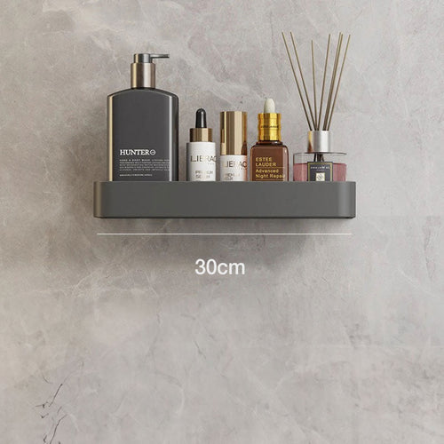 BowLift | Modern Grey Bathroom Shelf – Stylish Wall-Mounted Storage with Optional Towel Rail