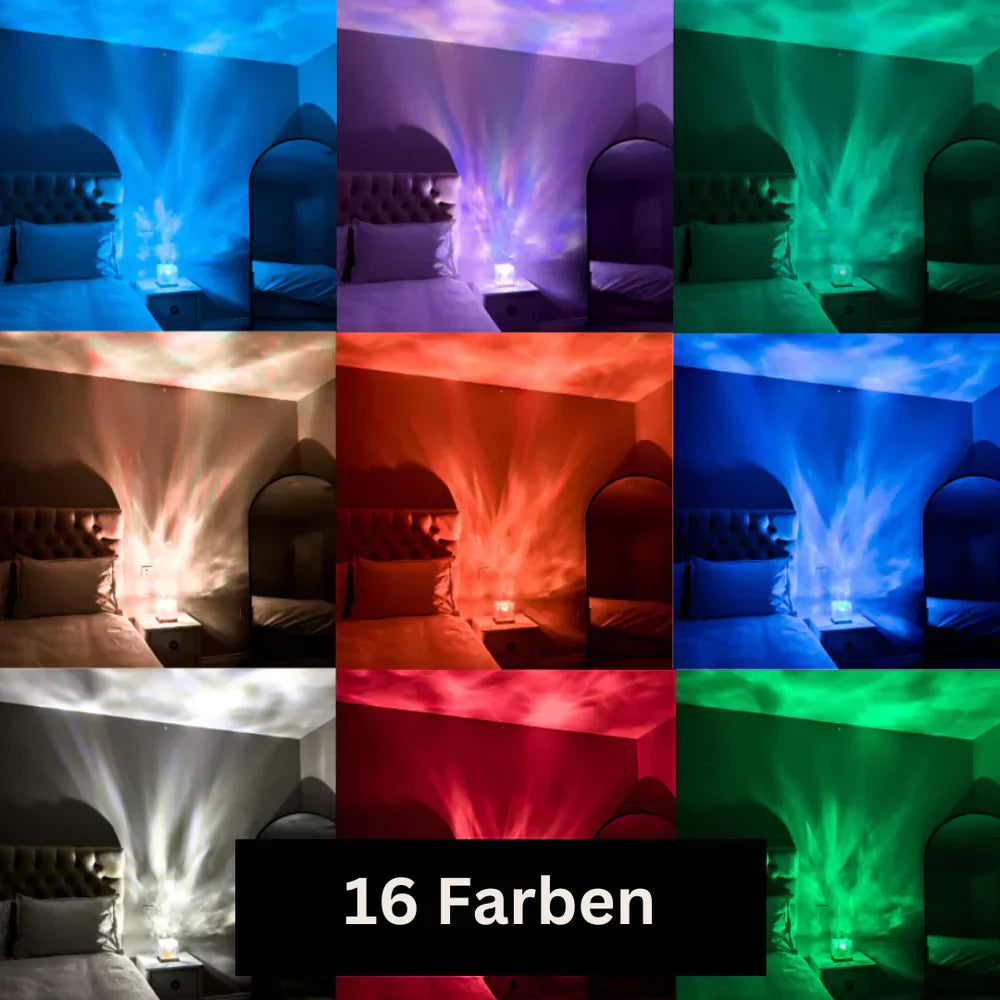 BowLift | AuroraGlow Northern Lights Lamp – 16 Colour LED Mood Light with Remote