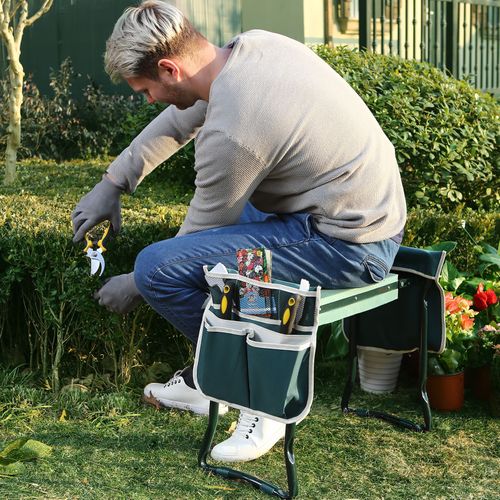 Gardening Kneeler - PADDED GARDENING SEAT KNEELER WITH HANDLES Bowlift