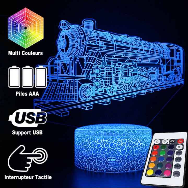 BowLift | 3D Lamp Locomotive Vintage