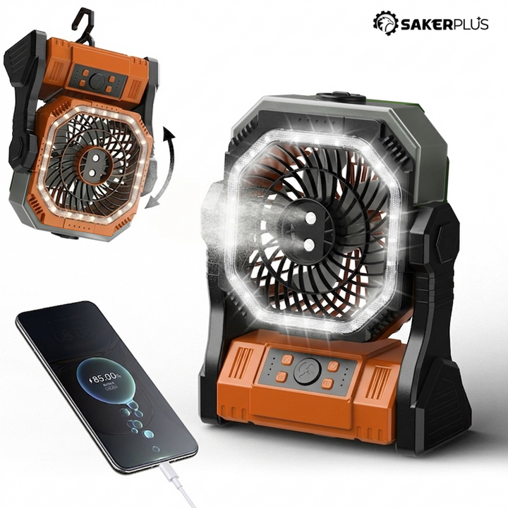 Rechargeable Outdoor Camping Fan Light | Bowlift