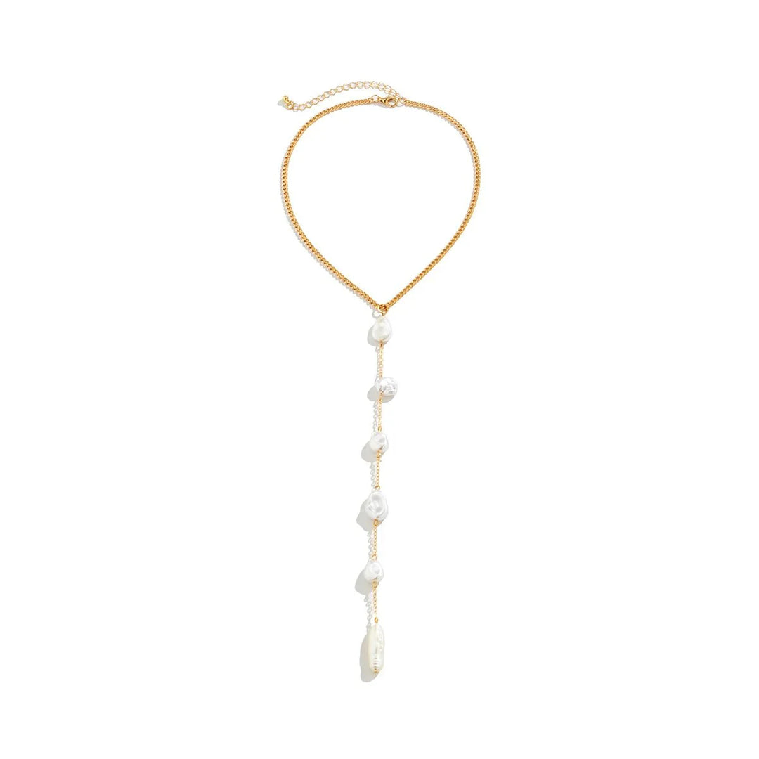 BowLift | Long Pearl Drop Tassel Necklace