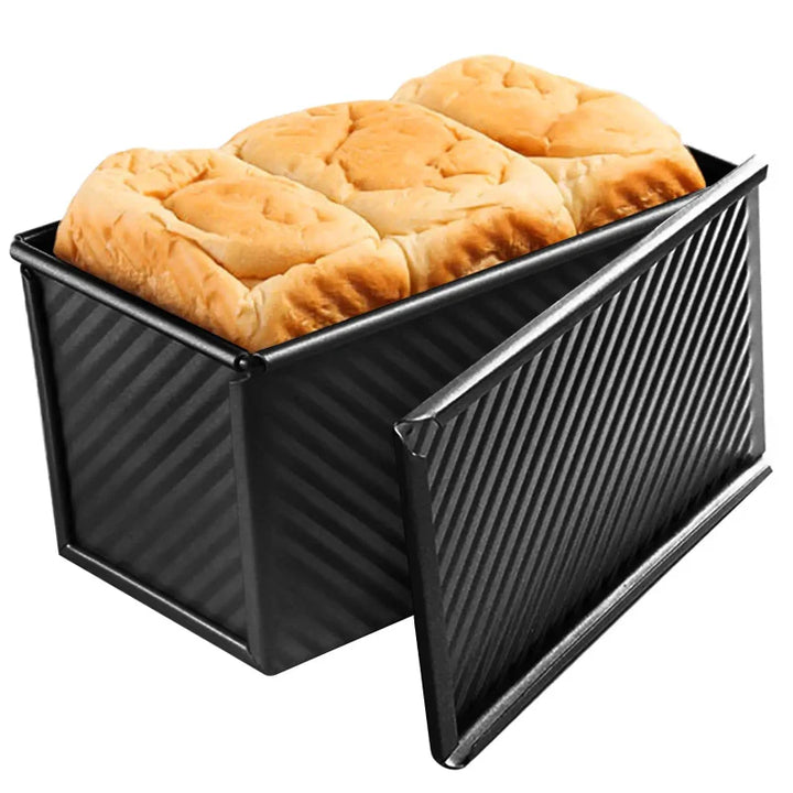 Long Pullman Loaf Pan with Lid Non-Stick Stainless Steel Bread Mold | Bowlift