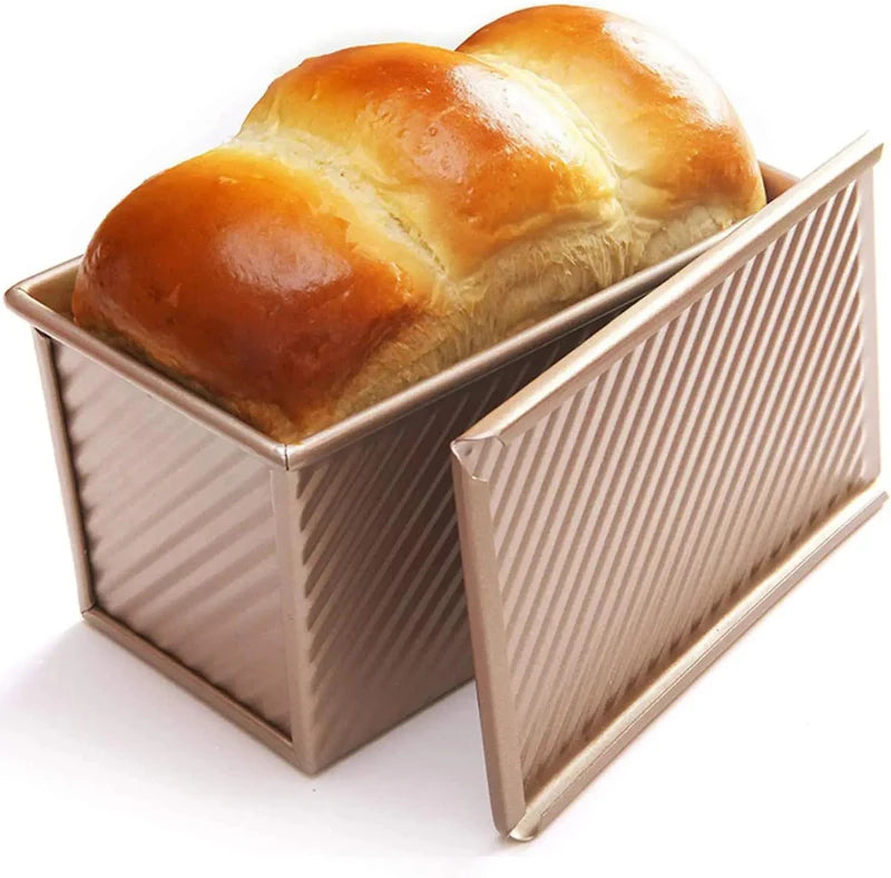 Long Pullman Loaf Pan with Lid Non-Stick Stainless Steel Bread Mold | Bowlift