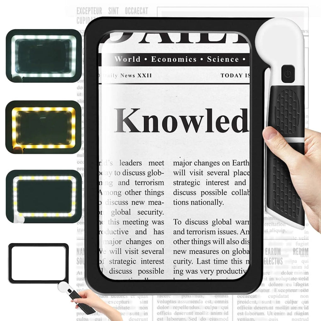 BowLift | Page-Filling Magnifying Glass – Large magnifying glass for reading and inspection