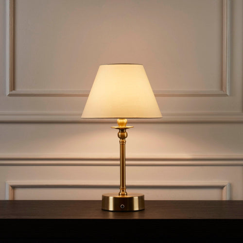 BowLift | Lucille Ornate LED Rechargeable Wireless Lamp - Brass