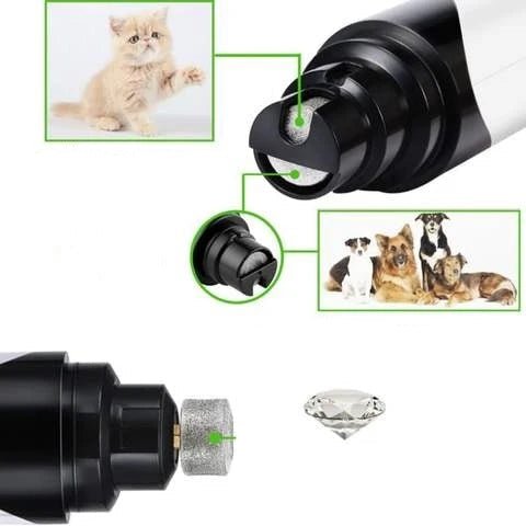 BowLift | LUCKYNAIL – Quiet Electric Pet Nail Grinder with USB Rechargeable Power