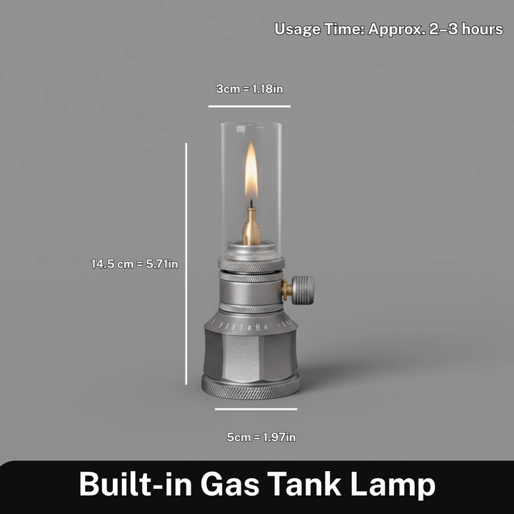 BowLift | LUMETRA – Adjustable Butane Camping Lamp for Flexible Light Settings