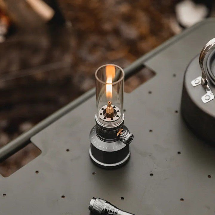BowLift | LUMETRA – Adjustable Butane Camping Lamp for Flexible Light Settings