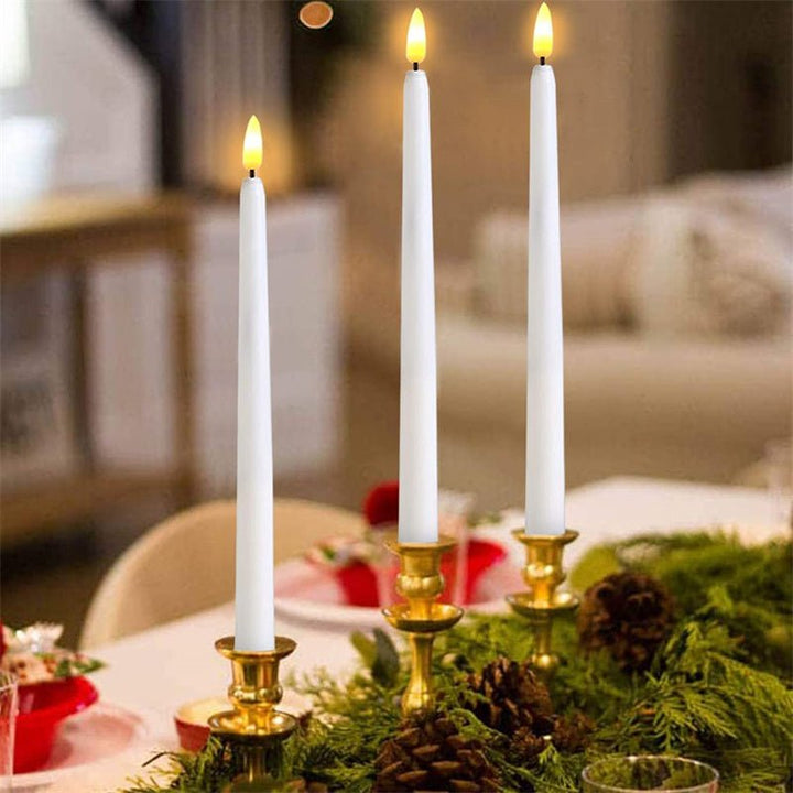 BowLift | FLAMORA – LED Taper Candles with Remote & Timer