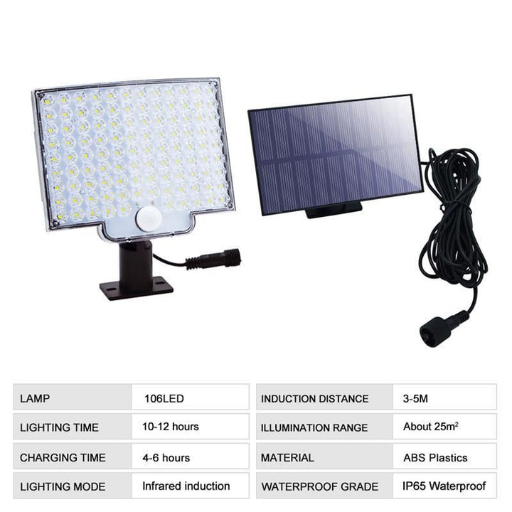 BowLift | Solaréon Outdoor Security Light | Waterproof solar wall light with motion detection