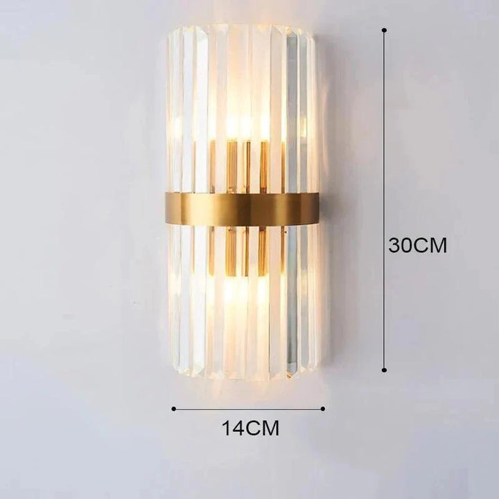 BowLift | Elegant Light - Crystal Wall Lamp - Golden Touch