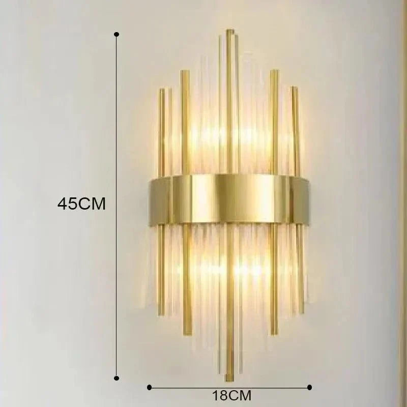 BowLift | Elegant Light - Crystal Wall Lamp - Golden Touch