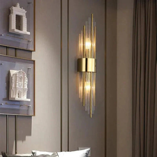 BowLift | Elegant Light - Crystal Wall Lamp - Golden Touch
