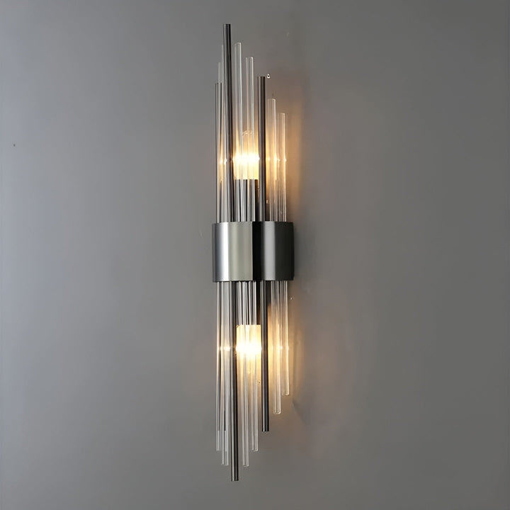 Wall lamp with crystal effect – Elegant design with golden accent | Bowlift