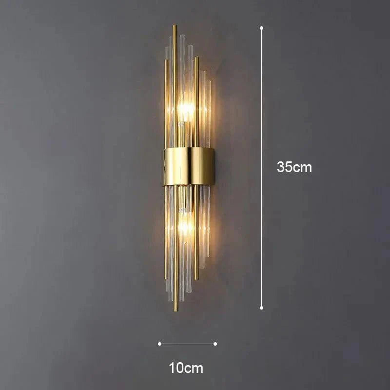 BowLift | Elegant Light - Crystal Wall Lamp - Golden Touch