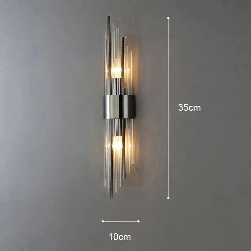 BowLift | Elegant Light - Crystal Wall Lamp - Golden Touch