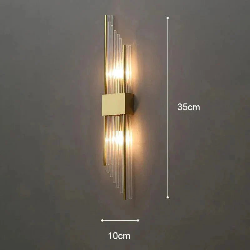 BowLift | Elegant Light - Crystal Wall Lamp - Golden Touch