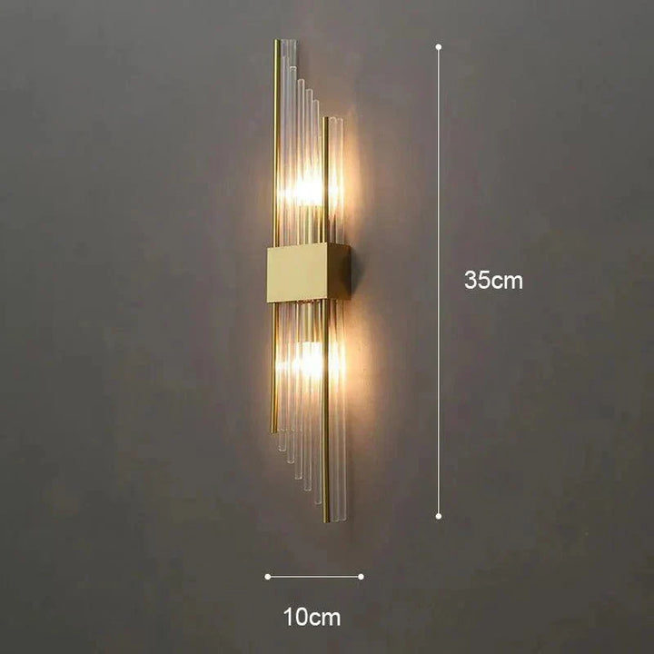 BowLift | Elegant Light - Crystal Wall Lamp - Golden Touch