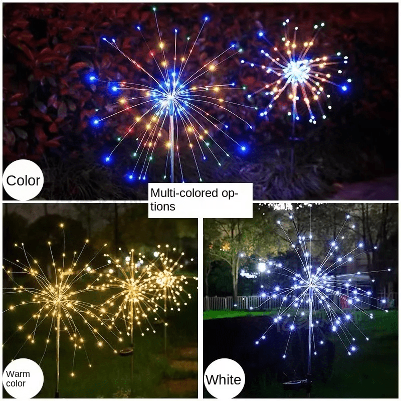 BowLift | Elegant LED firework lights for outdoor areas, IP65, solar-powered lighting