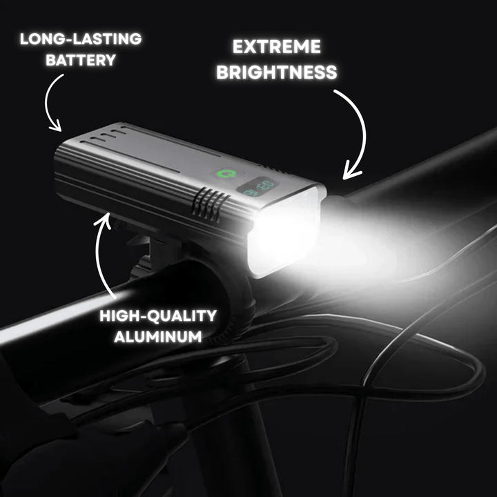 BowLift | ROADGLOW X – 5000 Lumen Bike Light with 12 LEDs & USB-C Rechargeable Battery