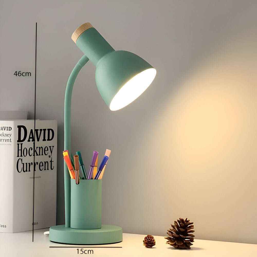 BowLift | LumoDesk – LED table lamp with pen holder for organization and lighting