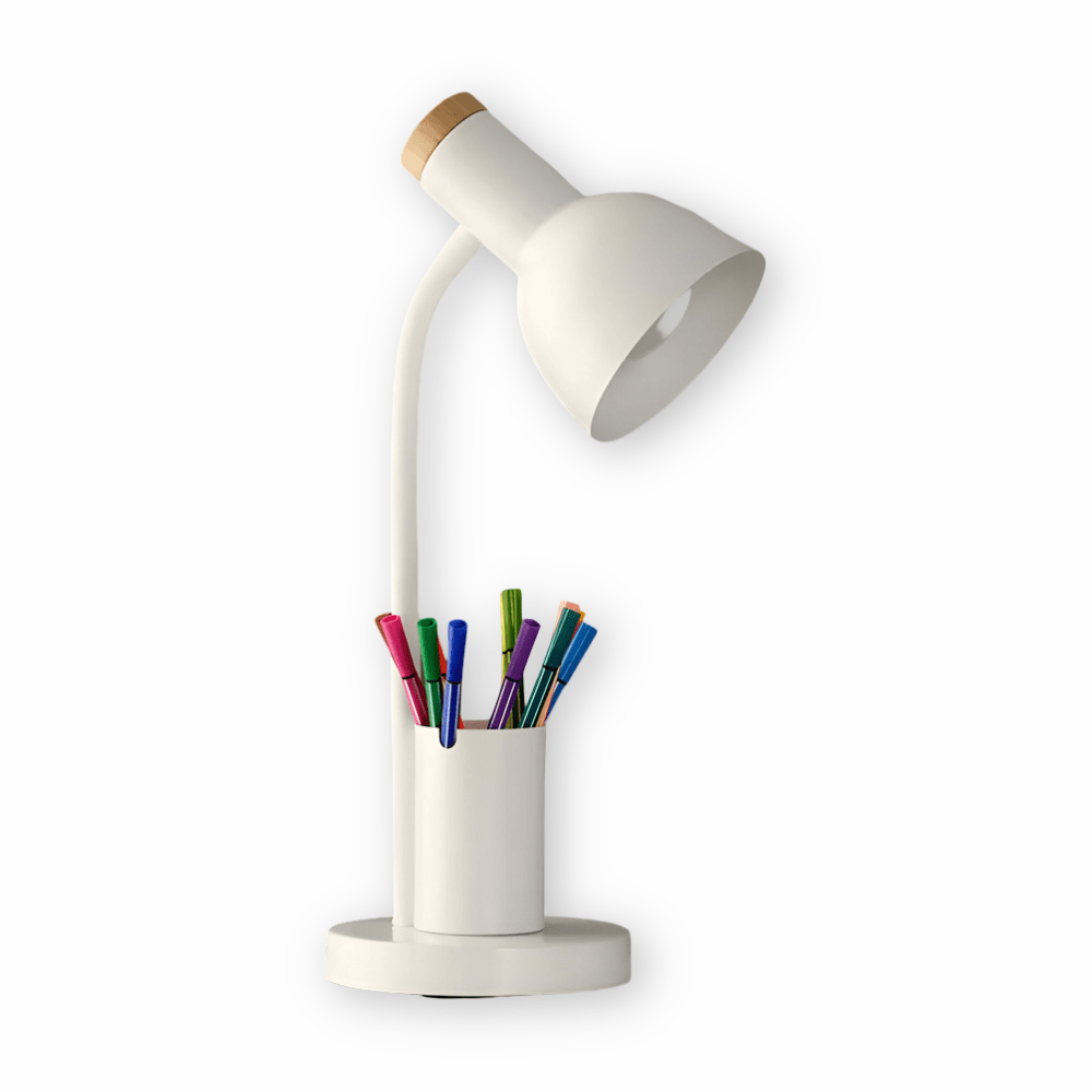BowLift | LumoDesk – LED table lamp with pen holder for organization and lighting