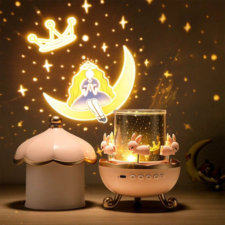 BowLift | Lunivra – Enchanted Dream Projector with Music & 12 Light Patterns