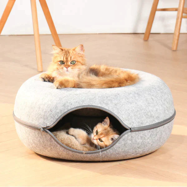 Luxe Cat Bed and Playhouse - WhiskerNest Bowlift