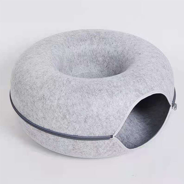 Luxe Cat Bed and Playhouse - WhiskerNest Bowlift