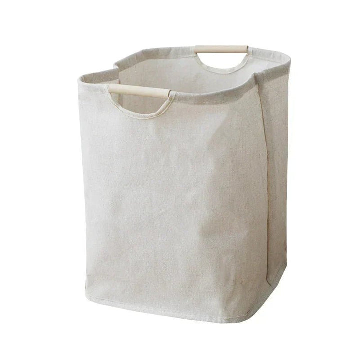 BowLift | LuxeFold Hamper – Elegant Cotton-Linen Laundry Organizer