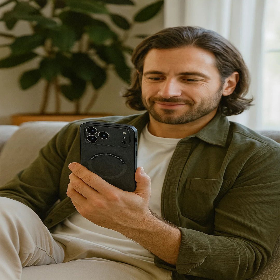 BowLift | LUXEGUARD – Premium Leather Phone Case with MagSafe for iPhone