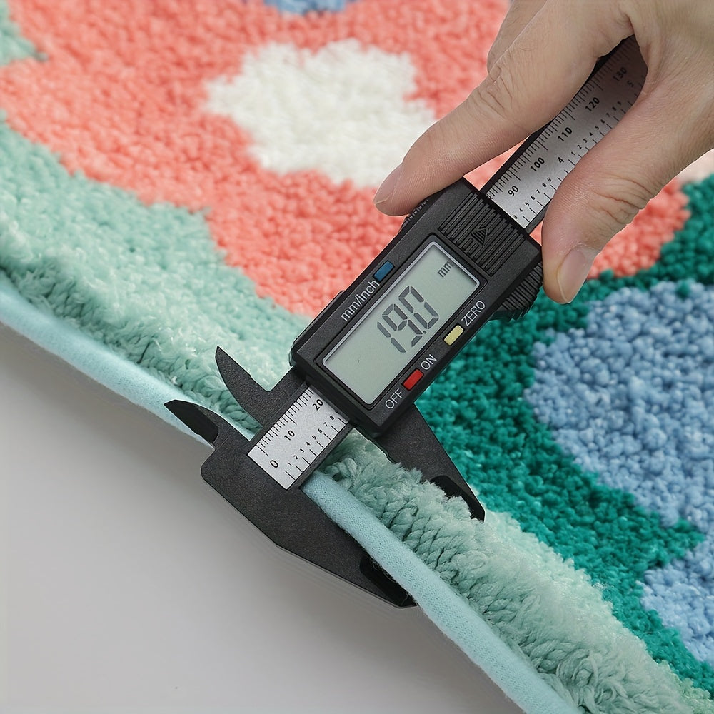BowLift | Luxury Bath Mat with Floral Pattern, Extra Soft and Absorbent - Florina