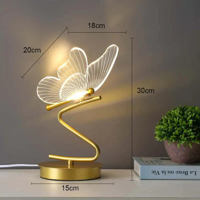 BowLift | Luxury Butterfly LED Table Lamp - ButterflyLuxe