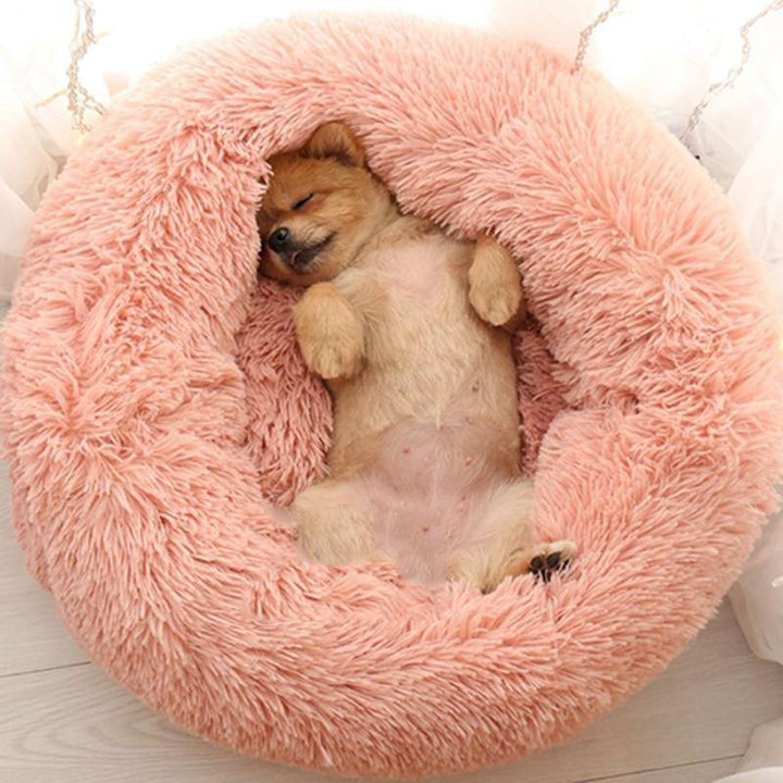 Luxury Soft Plush Dog Bed - FluffyNest Bowlift