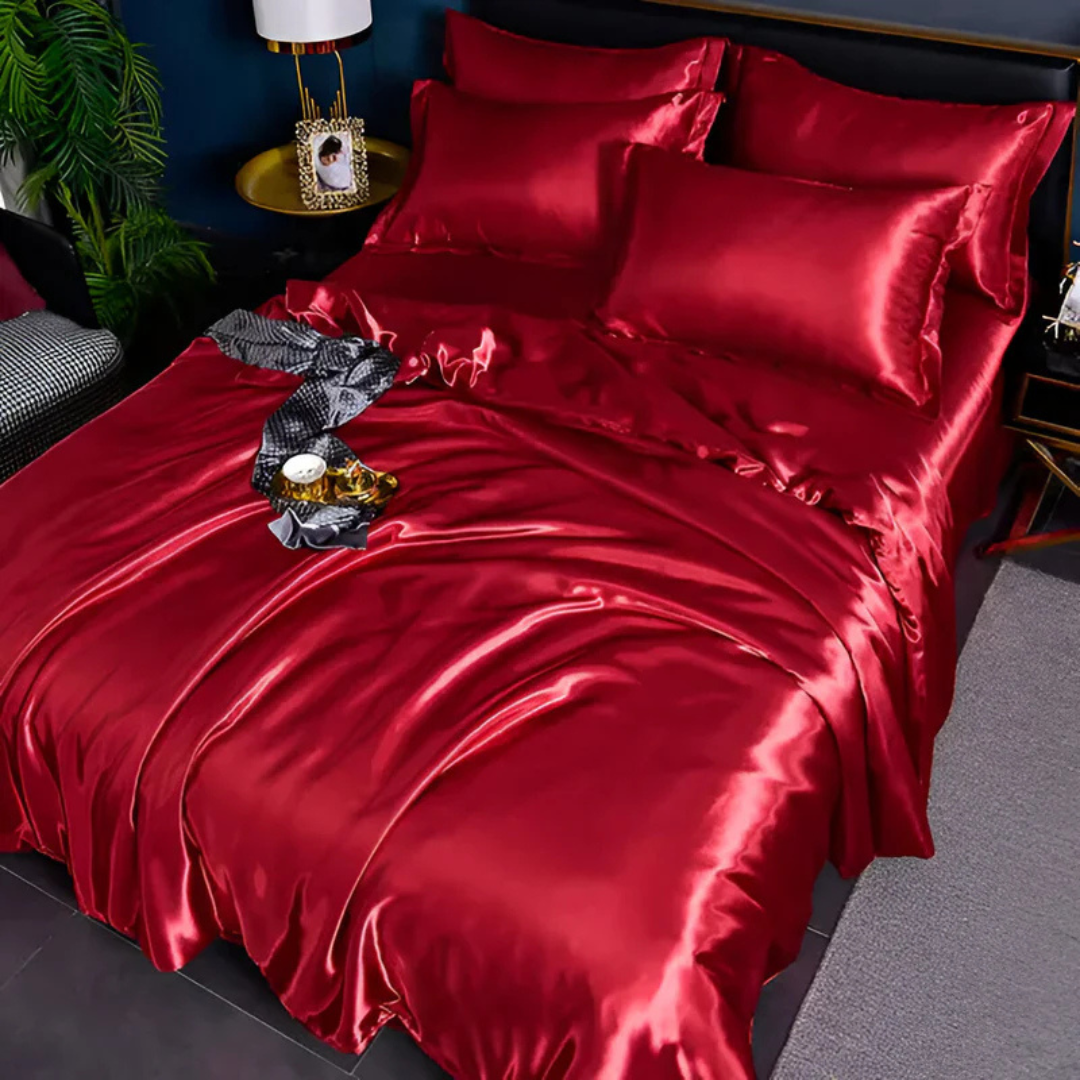 BowLift | Silk Satin Duvet Cover Bedding Set