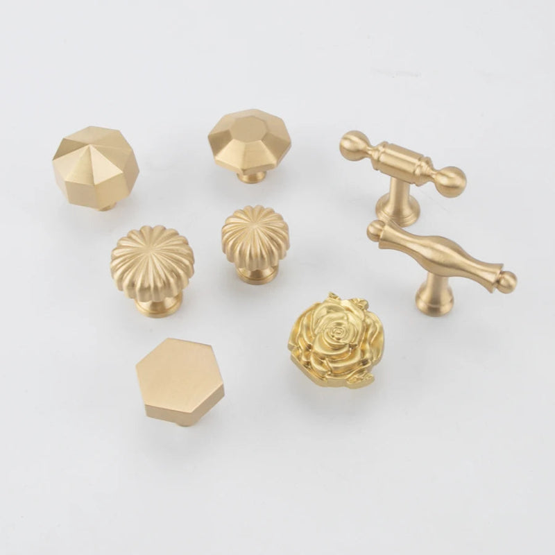 Luxury Solid Brass Kitchen Cabinet Drawer Handle Furniture Hardware | Bowlift