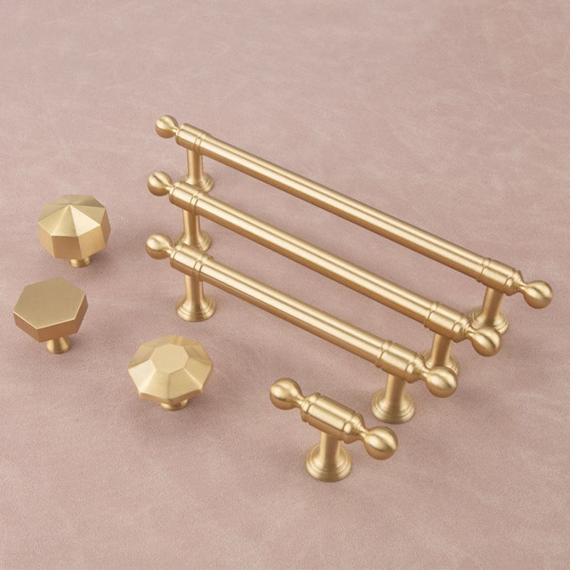 Luxury Solid Brass Kitchen Cabinet Drawer Handle Furniture Hardware | Bowlift