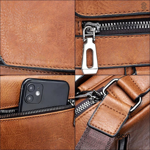 BowLift | LeatherLux Elegant Leather Shoulder Bag | High-Quality Design | Practical & Stylish for Everyday & Office