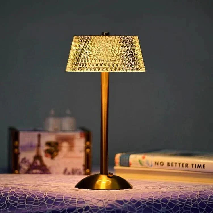 BowLift | Crystal Rechargeable LED Cordless Table Lamp